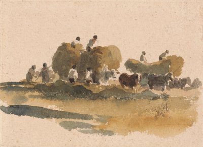 Hay Wagons by Peter de Wint